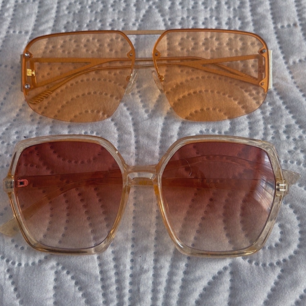 2pk Retro Style Sunglasses
